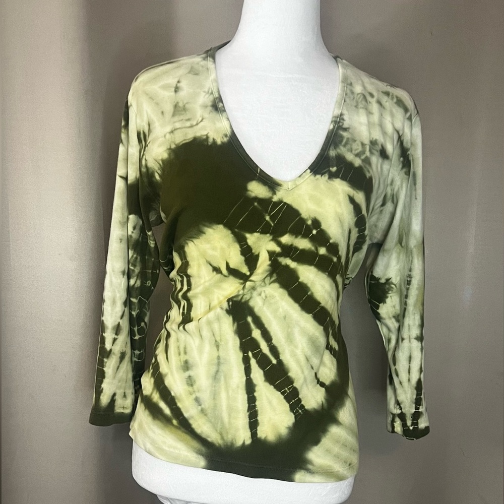 Venezia jeans green tye dye t shirt